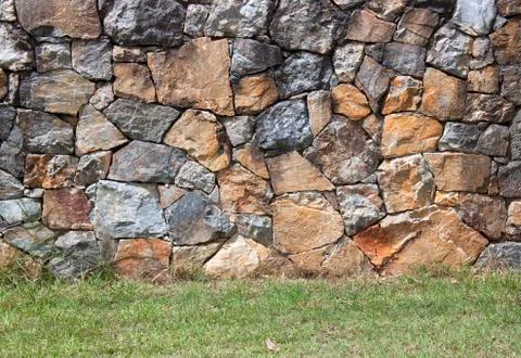 Stone walls. Stock Photos