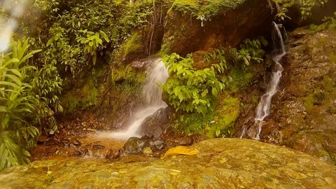 Stone waterfall Stock Footage 93735929