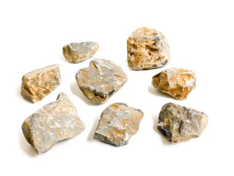 Stone on a white background Stock Photos