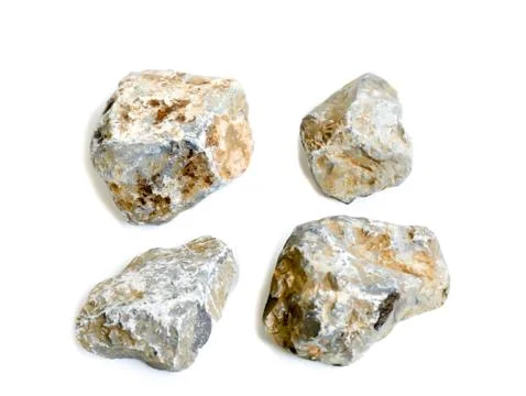 Stone on a white background Stock Photos