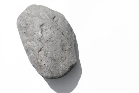 Stone on white background as texture Stock Photos