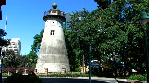 Stone Windmill Brisbane Australia Video stock 4160374