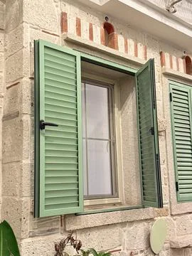 Stone window bars Stock Photos