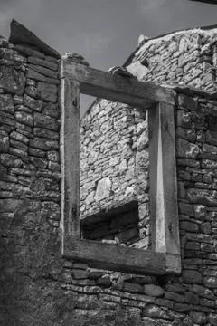 Stone window Stock Photos