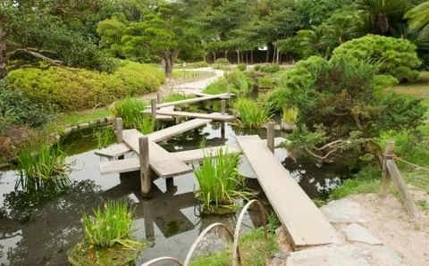 Stone zen path Foto stock