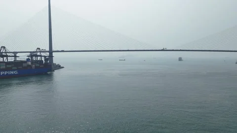 Stonecutters Bridge. Stock Footage 304228927