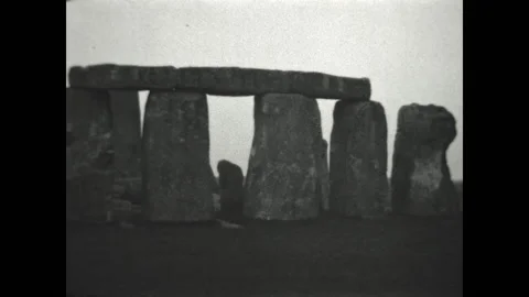 Stonehenge 1934 Video stock 196180544