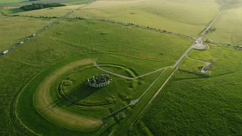 Stonehenge Aerial Stock Footage 131971396