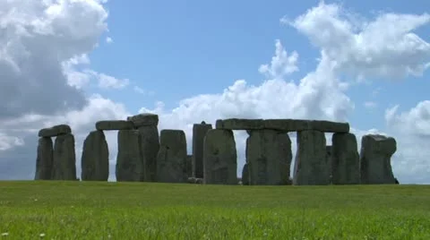 Stonehenge Backlit Stock Footage 12440487