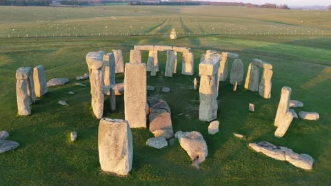 Stonehenge Circling Drone with Heel ston... | Stock Video | Pond5