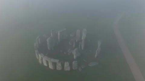 Stonehenge: Descent Stock Footage 66418615