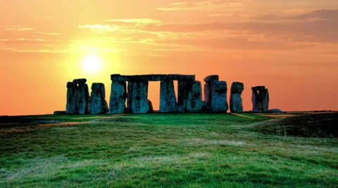 Stonehenge evening timelapse 4K 1 Stock Footage 35276244