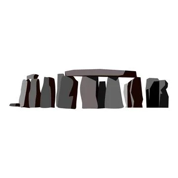 Stonehenge flat icon Stock Illustration