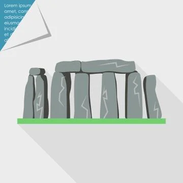 Stonehenge icon Stock Illustration