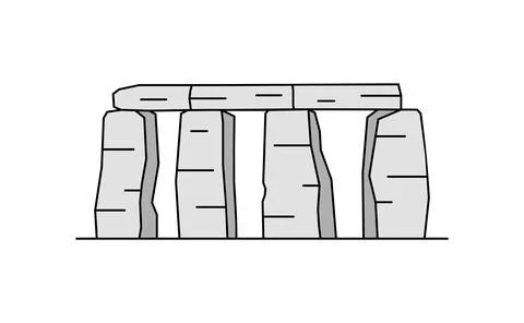 Stonehenge icon Stock Illustration