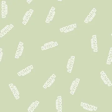 Stonehenge monument line seamless pattern Ilustração Stock