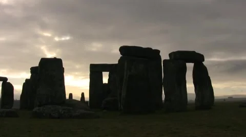 Stonehenge in the Morning 2 Video stock 6786352