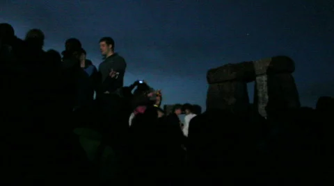 Stonehenge solstice night 2 Video stock 853910
