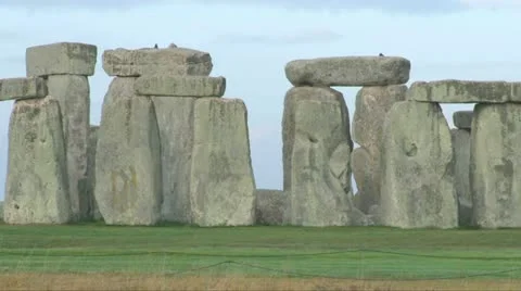 Stonehenge Stone Formation Stock Footage 11129184