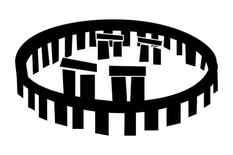 Stonehenge vector icon Stock Illustration