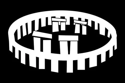 Stonehenge vector icon Stock Illustration
