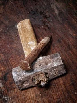 Stonemason tool Stock Photos