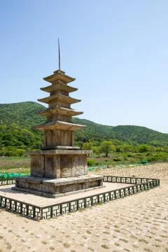 Stone pagoda Stock Photos