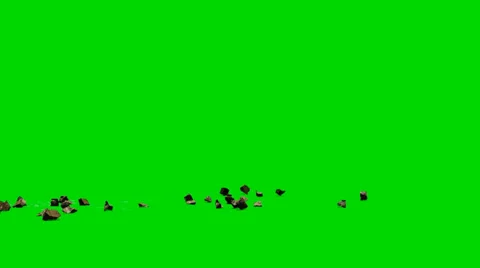 Stones and glass debris explode - isolated green screen footage Clip 6 스톡 동영상 33643641