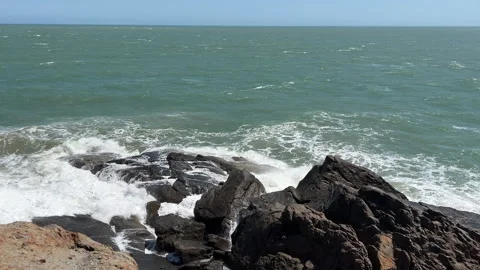 Stones And Ocean Stock Footage 242344480
