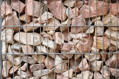 Stones and steel web Stock Photos