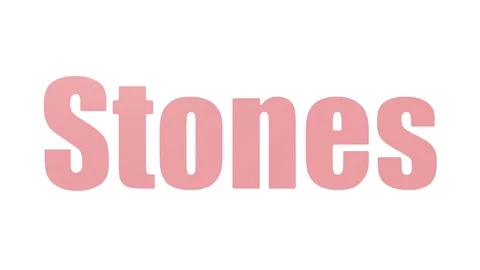 Stones Animated Word Cloud Isolated On White Stock Footage 103667029