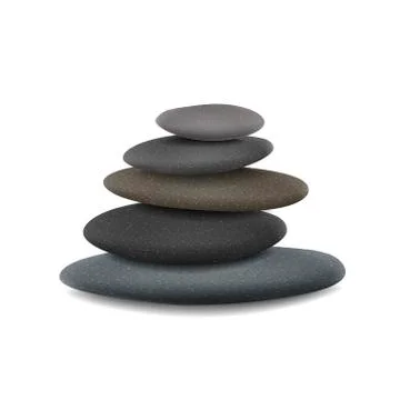 Stones in balanced pile イラスト素材