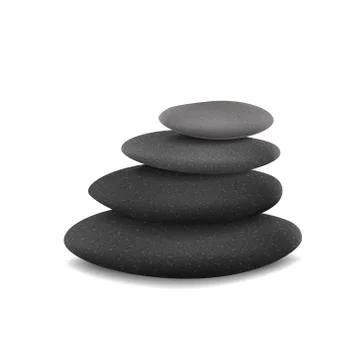 Stones in balanced pile イラスト素材