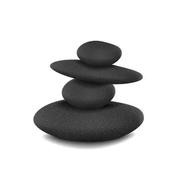 Stones in balanced pile イラスト素材