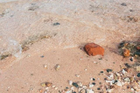 Stones on the beach background Stock Photos