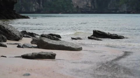 Stones on the beach Stock Footage 56442136