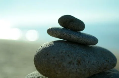 Stones on a beach Stock Photos