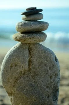 Stones on a beach Stock Photos