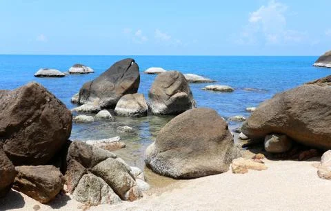 Stones on the beach Stock Photos
