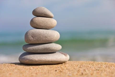 Stones on the beach Stock-Fotos