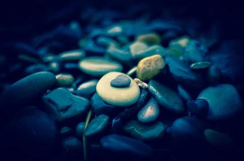 Stones on the beach Foto stock