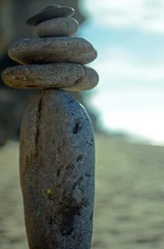 Stones at the beach Stock Photos