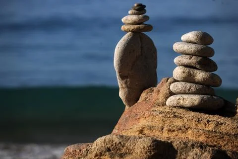 Stones at the beach Stock Photos