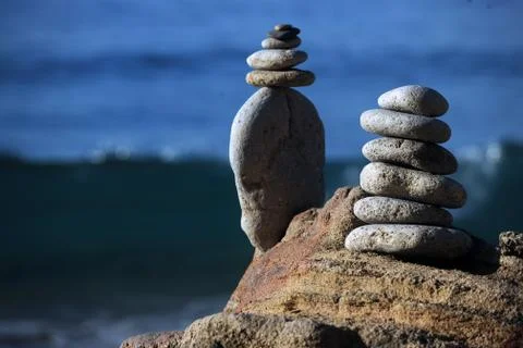Stones at the beach Stock Photos