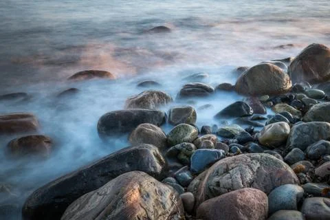 Stones at the beach Stock Photos