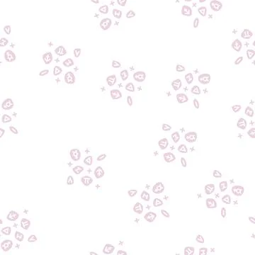Stones boho glyph seamless pattern Illustrazione stock