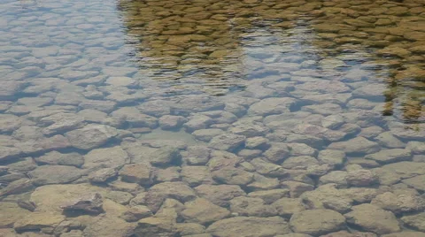 Stones At The Bottom Of A Pond. Stock Footage 49534082