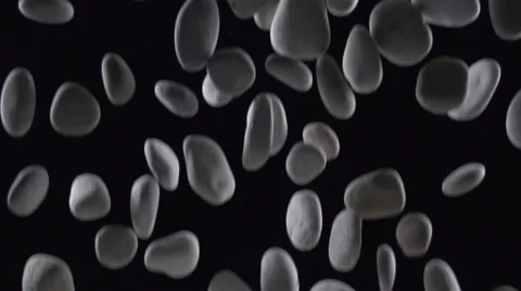 Stones fall in slow motion Video stock 43245856
