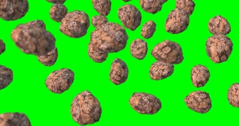Stones falling slow motion Stock Footage 105184442