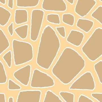 Stones handdrawn seamless brown pattern. Vector illustration. Illustrazione stock